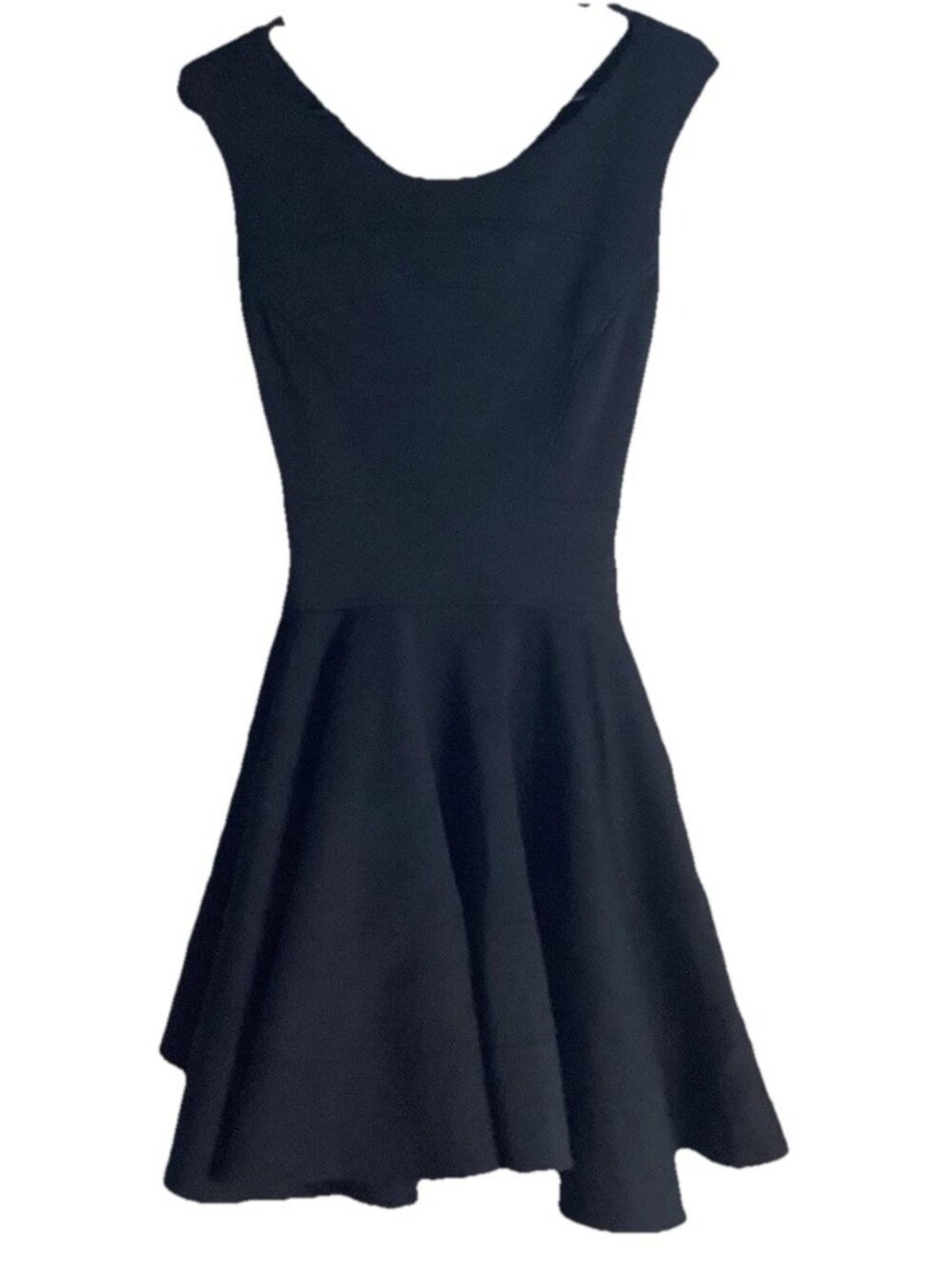 Gianni Versace Black Designer Dress 40 Couture Fit Flare Whimsigoth Minimalist